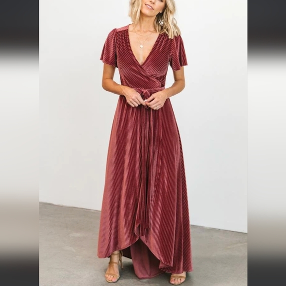 Baltic Born Andi Ribbed Wrap Dress - Picture 6 of 9